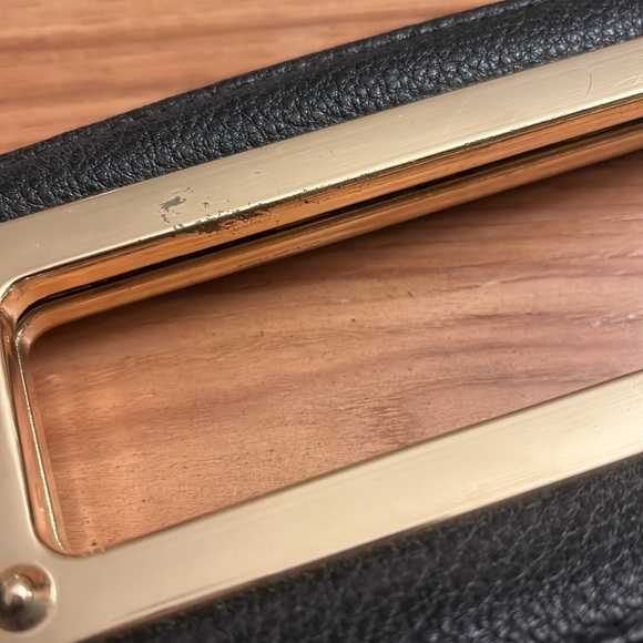 BEBE Fringe Clutch Handbag - Picture 8 of 10